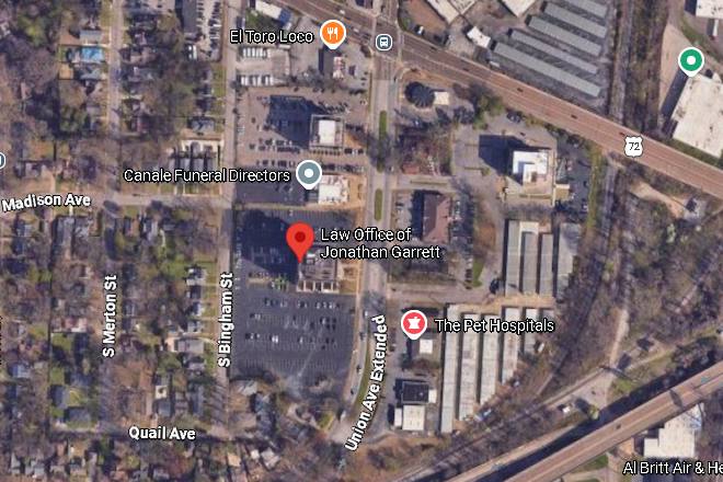 Satellite map of the office at 2670 Union Ave Ext, Suite 1220, Memphis, Tennessee